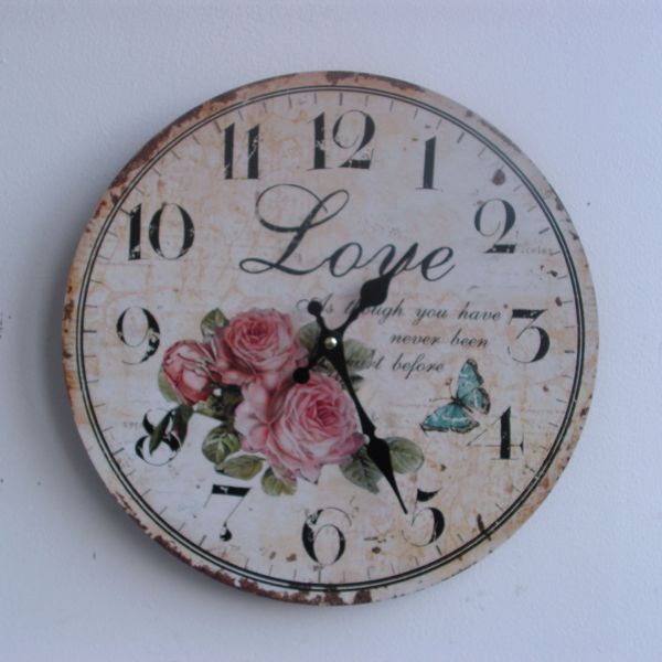 foto Hodiny na ze� - d�ev�n�